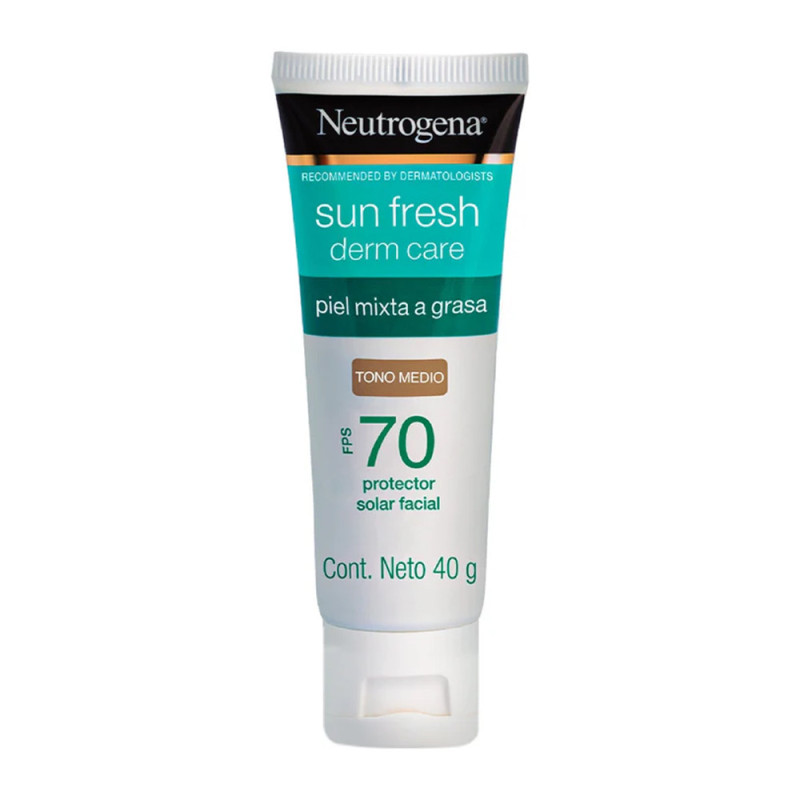 NEUTROGENA SUN FRESH DERM CARE FPS 70 TONO MEDIO 40 GR