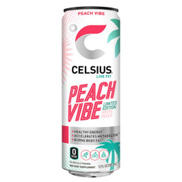 CELSIUS SPARKLING PEACH VIBE (POR UNIDAD)