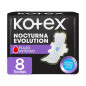KOTEX NOCTURNA EVOLUTION EXTRA LARGA  CON ALAS X 8 TOALLAS