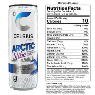 CELSIUS SPARKLING ARCTIC VIBE (POR UNIDAD)