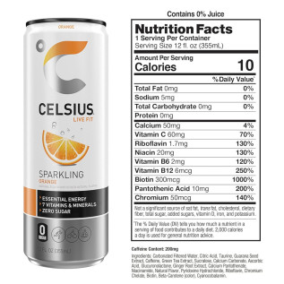 CELSIUS SPARKLING ORANGE (POR UNIDAD)