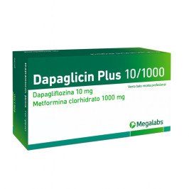 DAPAGLICIN PLUS 10/1000 MG X 30 COMPRIMIDOS X UNIDAD