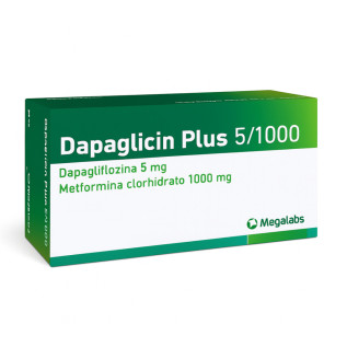 DAPAGLICIN PLUS 5/1000 MG X 30 COMPRIMIDOS X UNIDAD