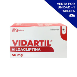 VIDARTIL 50 MG X 60 TABLETAS RECUBIERTAS X UNIDAD