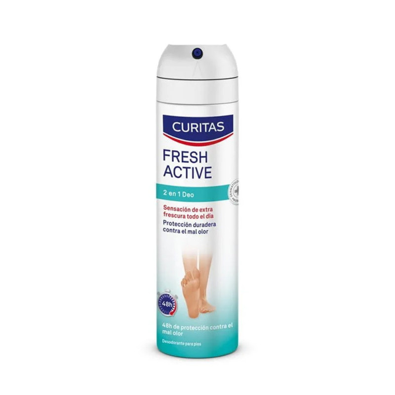 CURITAS DESODORANTE DE PIES SPRAY FRESH ACTIVE 150 ML