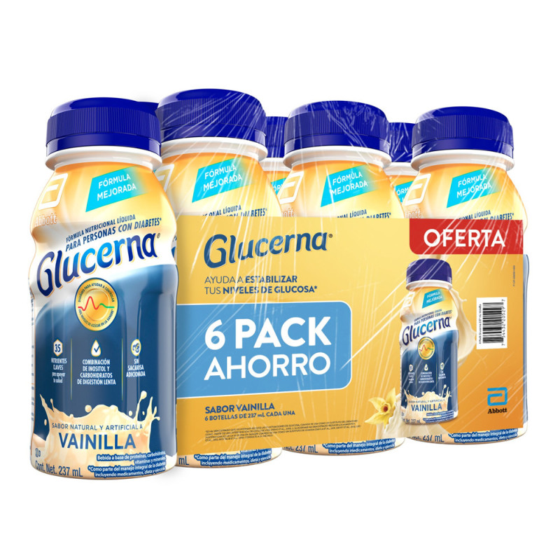 GLUCERNA VAINILLA 237 ML 6-PACK