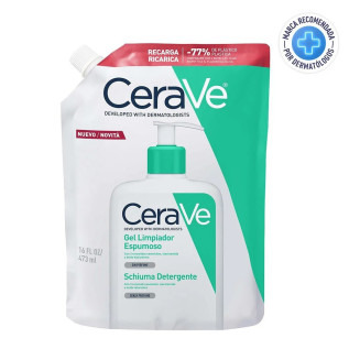 CERAVE REFILL GEL LIMPIADOR ESPUMOSO 16 OZ