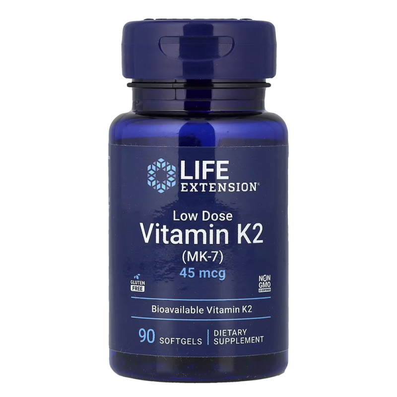 LIFE EXTENSION VIT K2 LOW DOSE 45 MCG X 90 SOFTGELS