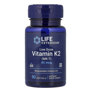 LIFE EXTENSION VIT K2 LOW DOSE 45 MCG X 90 SOFTGELS
