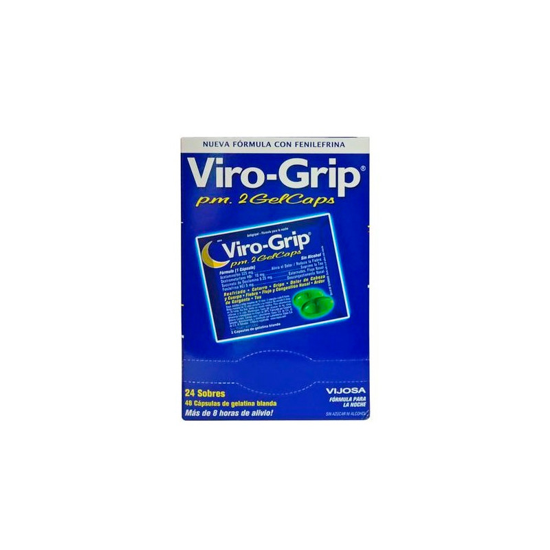 VIRO GRIP PM 2 GELCAPS CAJA X 24 SOBRES (POR UNIDAD)