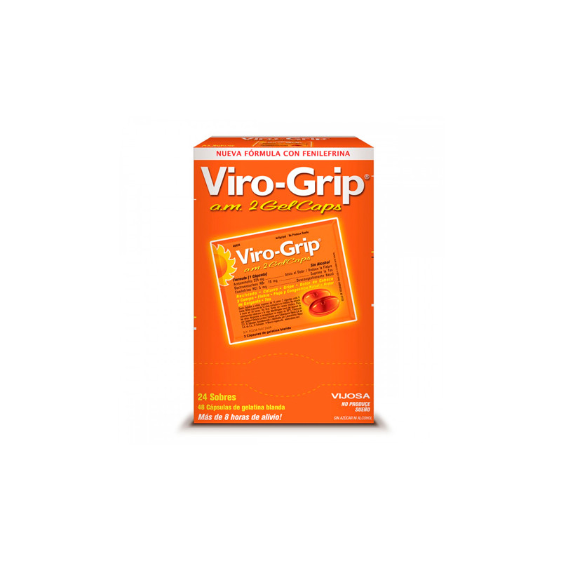 VIRO GRIP AM 2 GELCAPS CAJA X 24 SOBRES (POR UNIDAD)