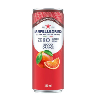 SAN PELLEGRINO ZERO BLOOD ORANGE 330 ML X UNIDAD