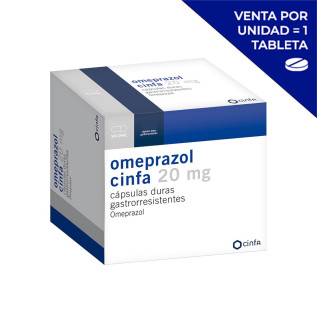 OMEPRAZOL CINFA 20MG  (POR UNIDAD)