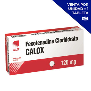 FEXOFENADINA CALOX 120MG (POR UNIDAD)