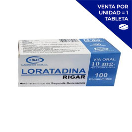 LORATADINA 10MG X 100 TAB (POR UNIDAD)