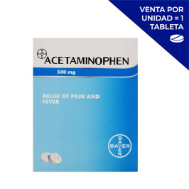 ACETAMINOFEN BAYER 500MG (POR UNIDAD)