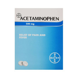 ACETAMINOFEN BAYER 500MG (POR UNIDAD)
