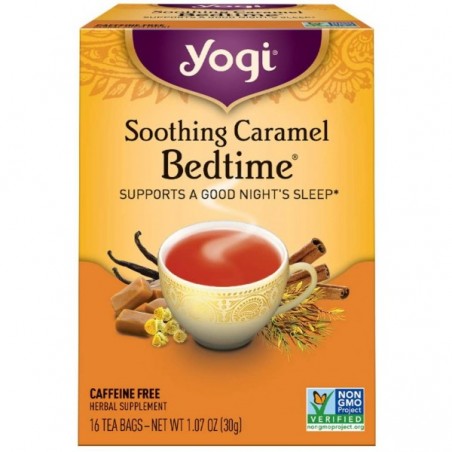 YOGI TEA SOOTHING CARAMEL BED TIME X 16