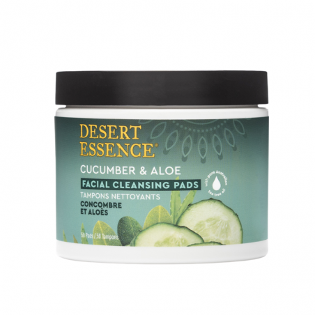 DESERT ESSENCE Cucumber & Aloe Cleansing x 50 Pads