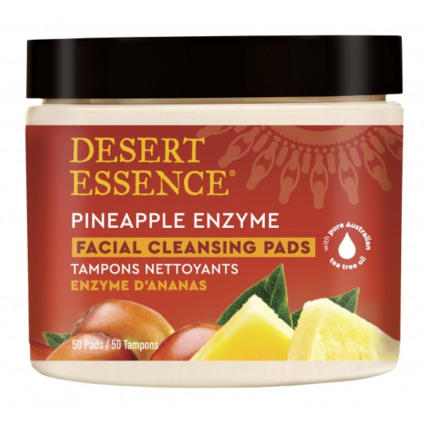 DESERT ESSENCE PINEAPPLE ENZYME CLEANSING X 50 PADS