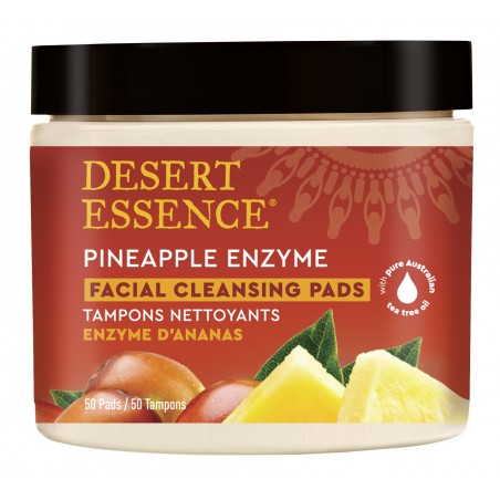 DESERT ESSENCE Pineapple Enzyme Cleansing x 50 Pads