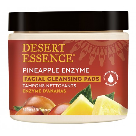 DESERT ESSENCE PINEAPPLE ENZYME CLEANSING X 50 PADS